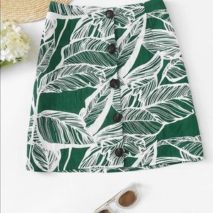 Tropical Printed Skirt! NWOT!
